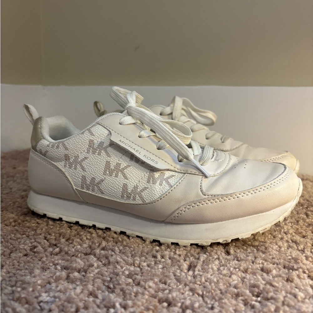 Michael Kors Kids Cream Sneakers